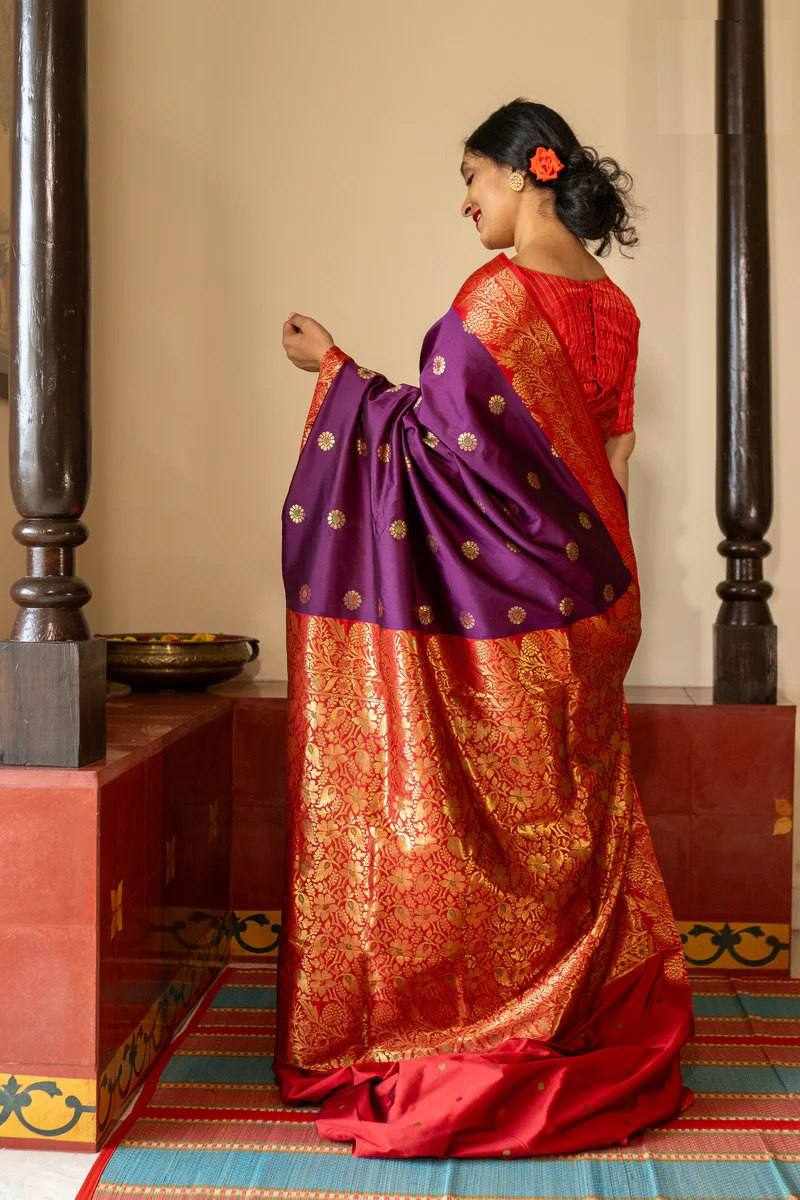 KP 6096 SOFT LICHI SILK CLOTH SAREE