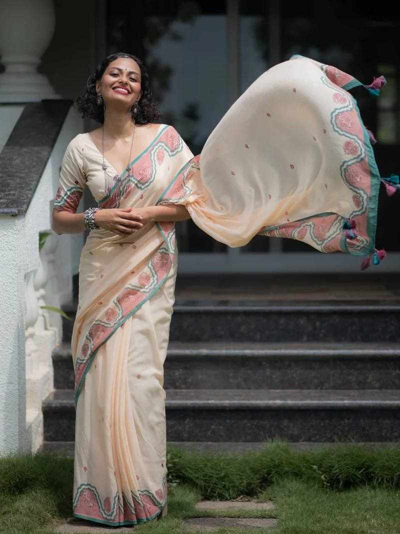 KP-W 351 Classic Digital Printed Saree
