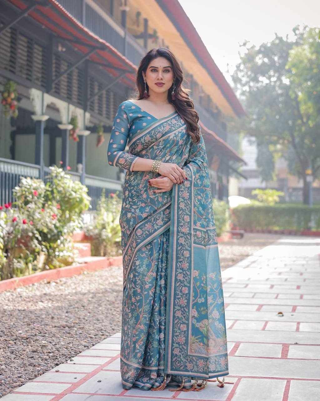 New Diigtal Printed Saree