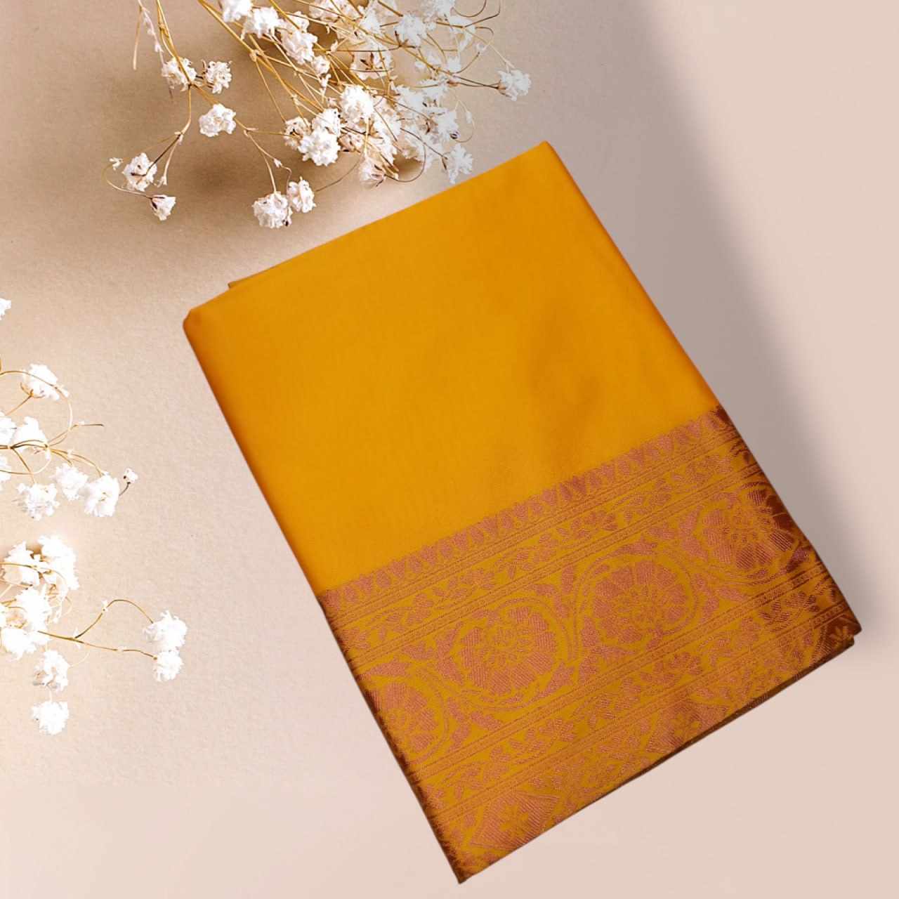 MF 2090  BEAUTIFUL BANARASI SOFT LITCHI SILK CLOTH SAREE