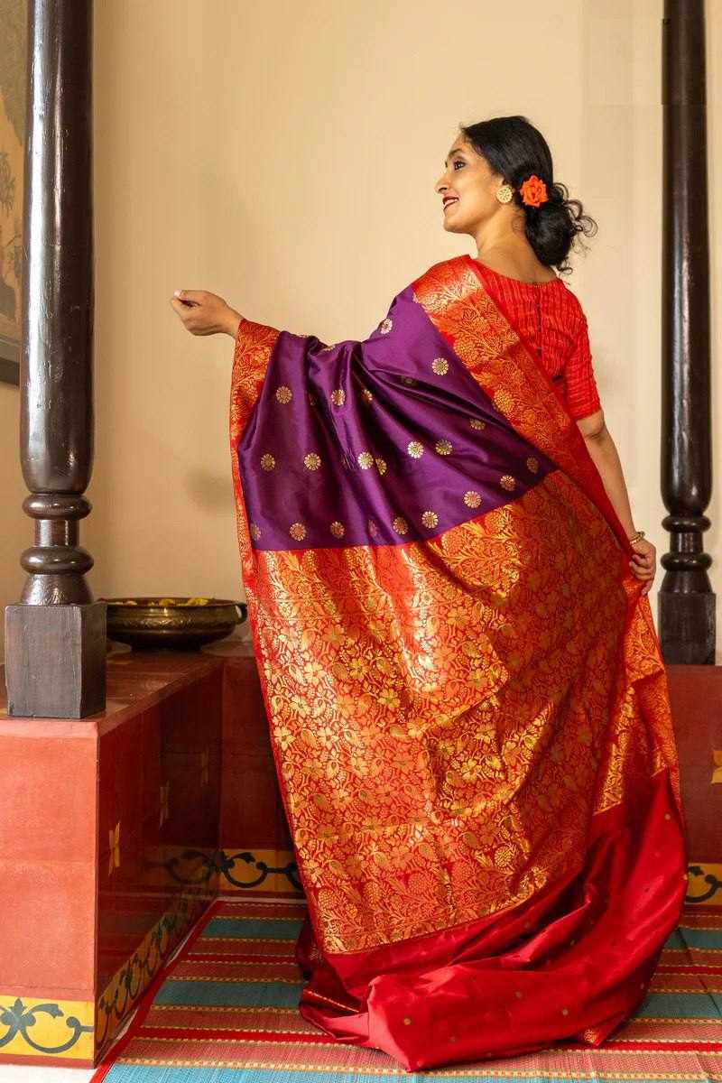 KP 6096 SOFT LICHI SILK CLOTH SAREE