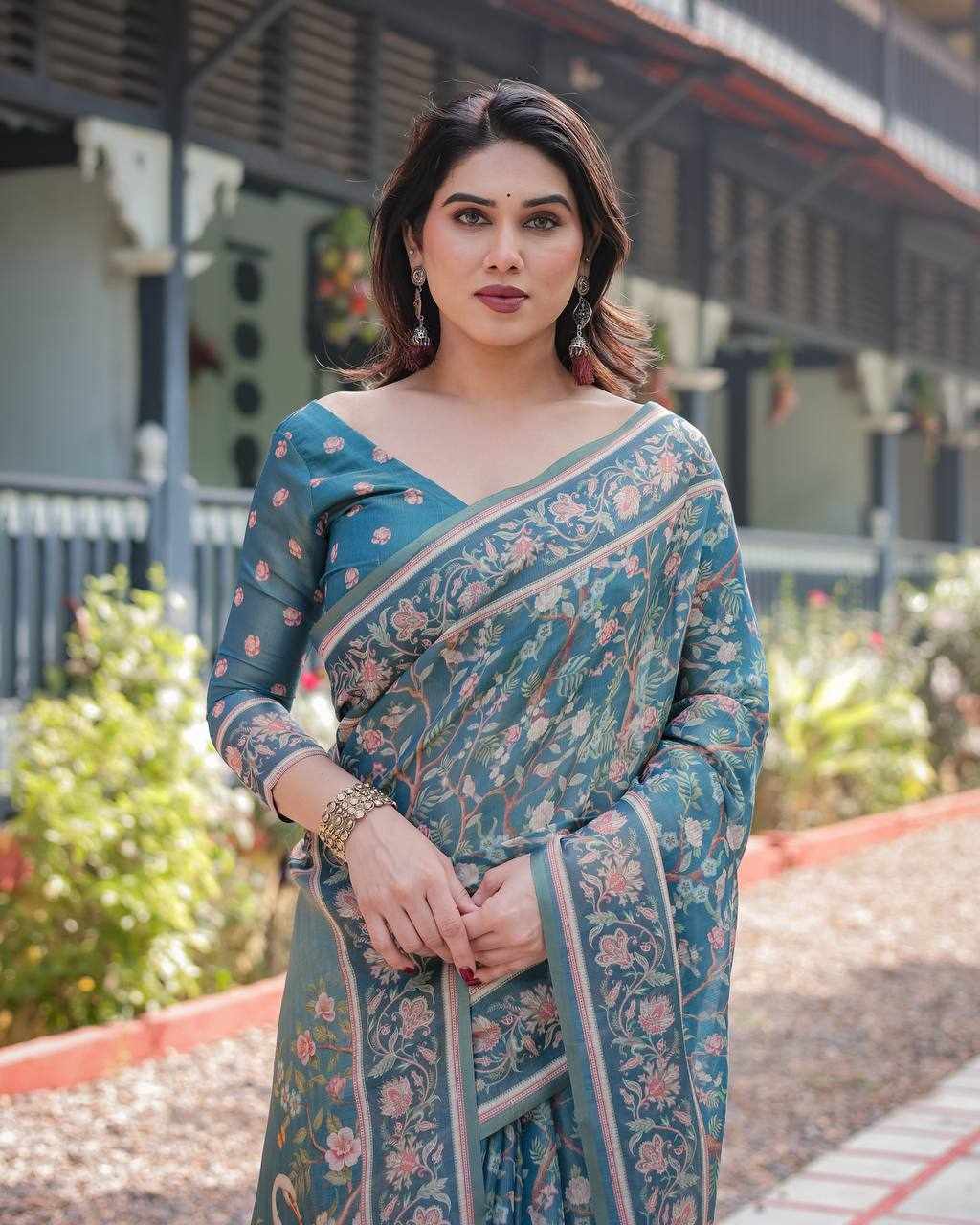 New Diigtal Printed Saree