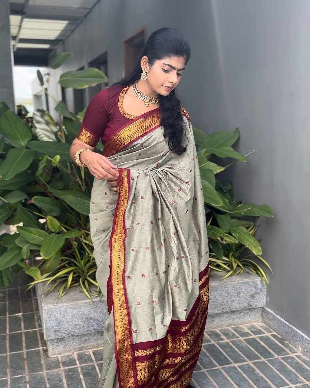 Graceful Drape Rich Texture And Elegant Designed Saree
