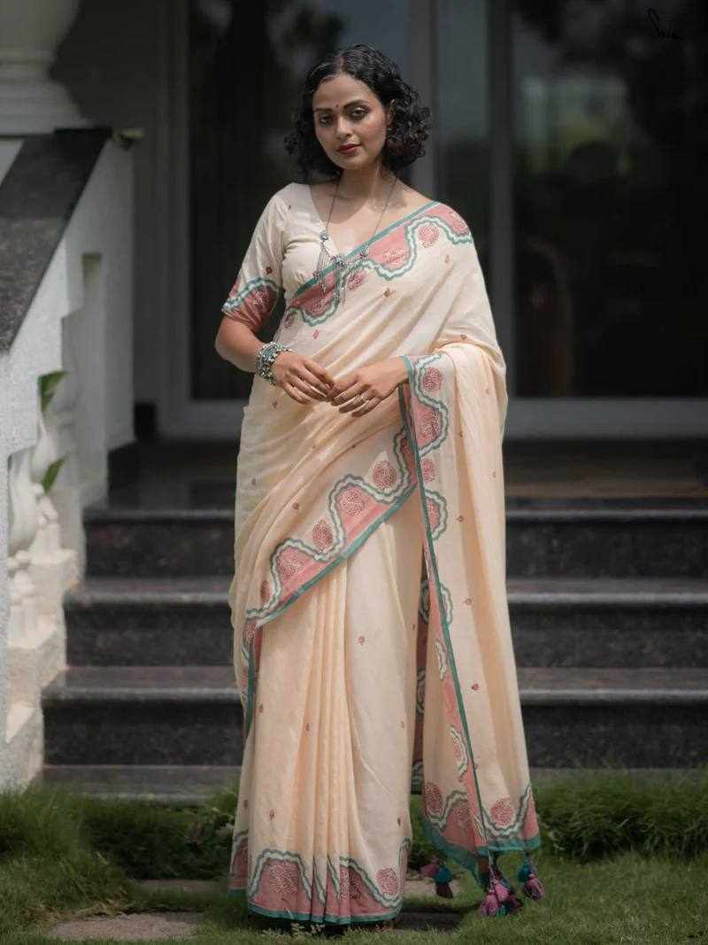 KP-W 351 Classic Digital Printed Saree