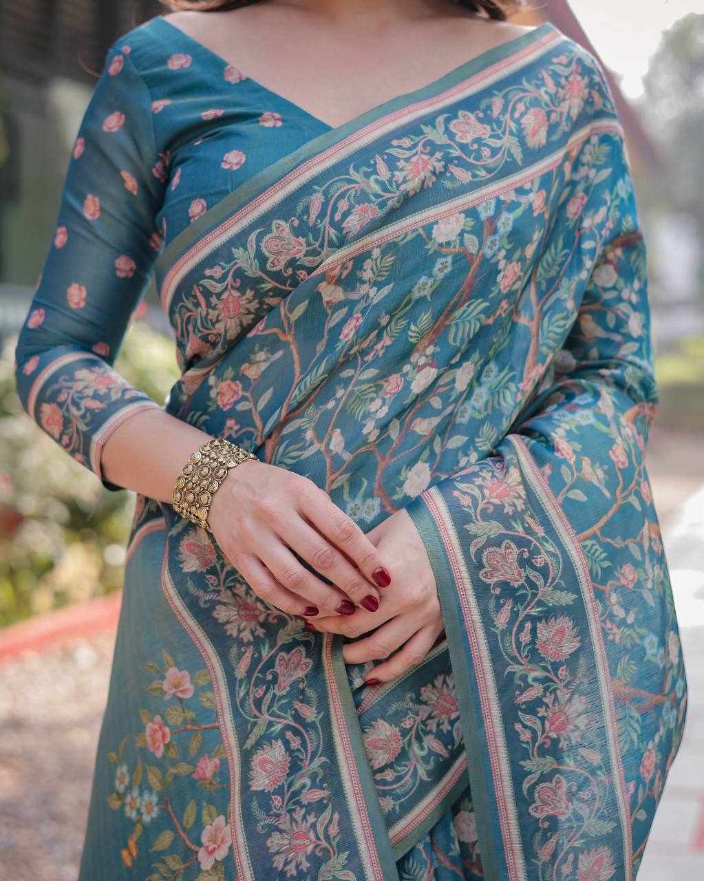 New Diigtal Printed Saree