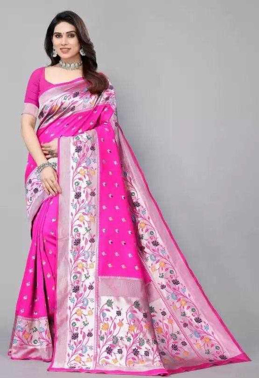KPR 295  BEAUTIFUL RICH PALLU PINK SAREE