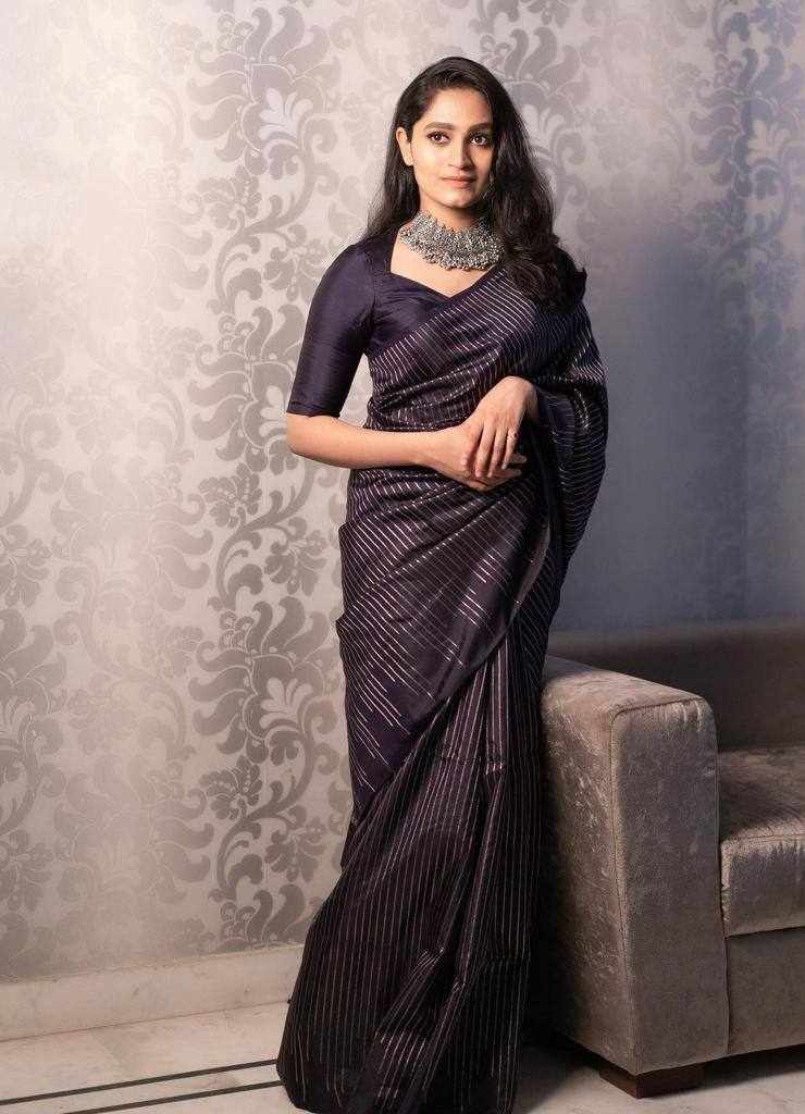 KP 6097 JACQUARD WORK ON SAREEE