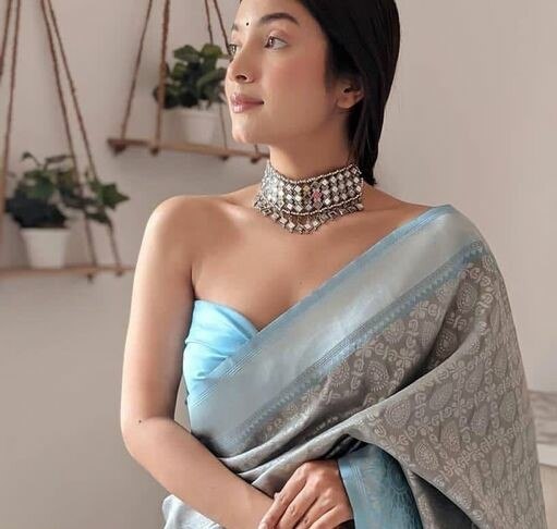 MF 2080  SOFT LICHI SILK CLOTH SAREE