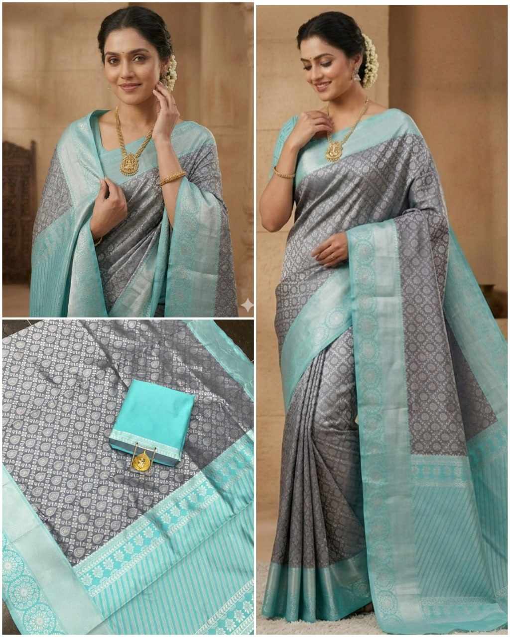 MF 2080  SOFT LICHI SILK CLOTH SAREE