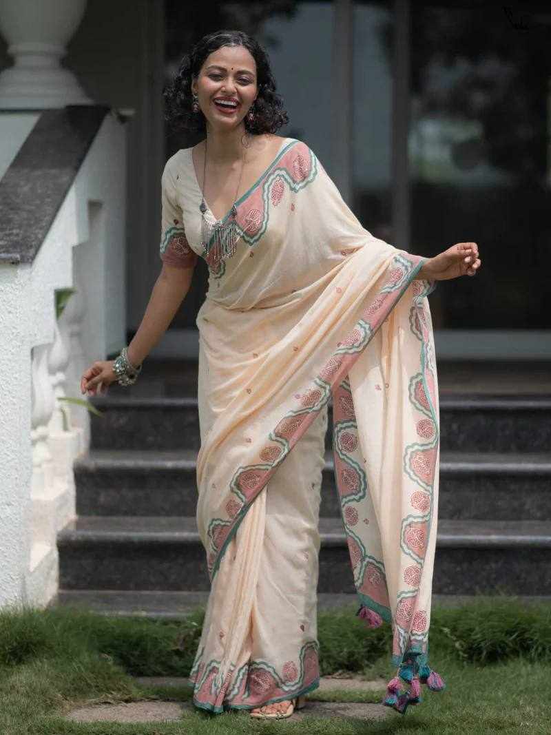 KP-W 351 Classic Digital Printed Saree