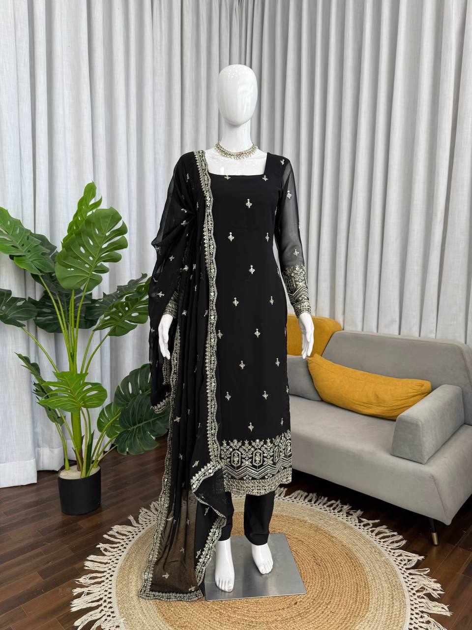 RTC 5947 New Modern Designed Black Dress