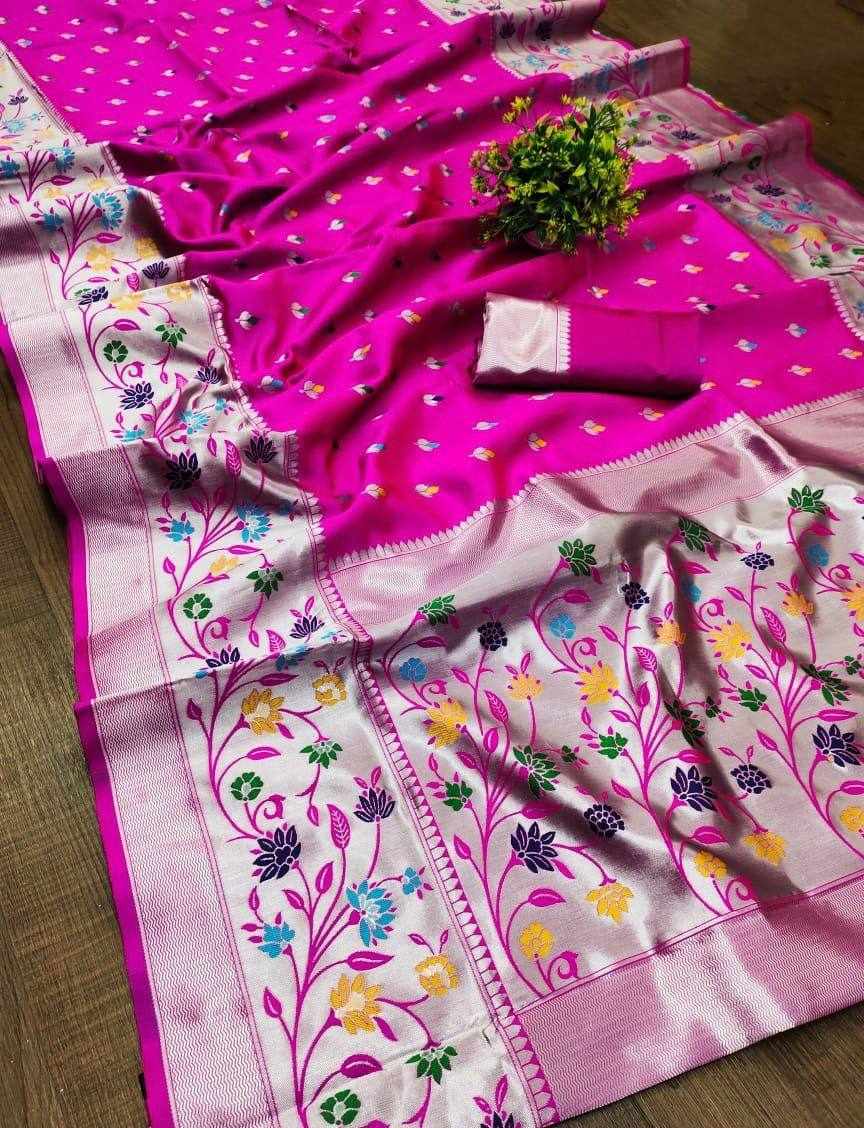 KPR 295  BEAUTIFUL RICH PALLU PINK SAREE