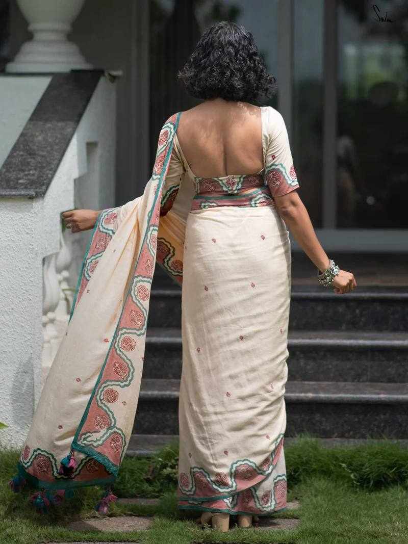 KP-W 351 Classic Digital Printed Saree