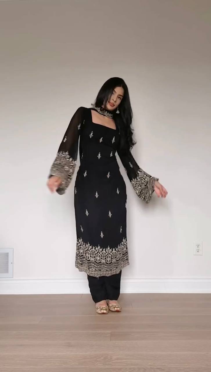 RTC 5947 New Modern Designed Black Dress