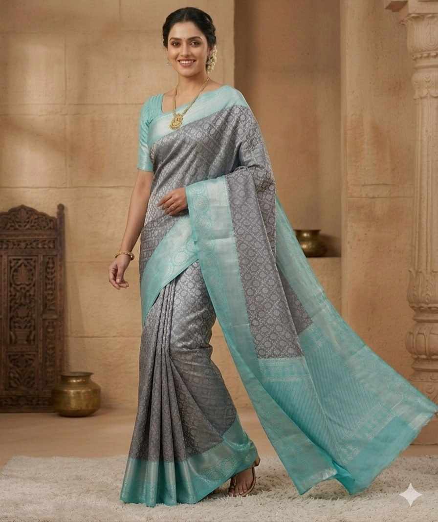 MF 2080  SOFT LICHI SILK CLOTH SAREE