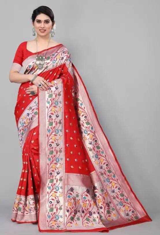 KPR 295 NEW SOFT LITCHI SILK CLOTH SAREE