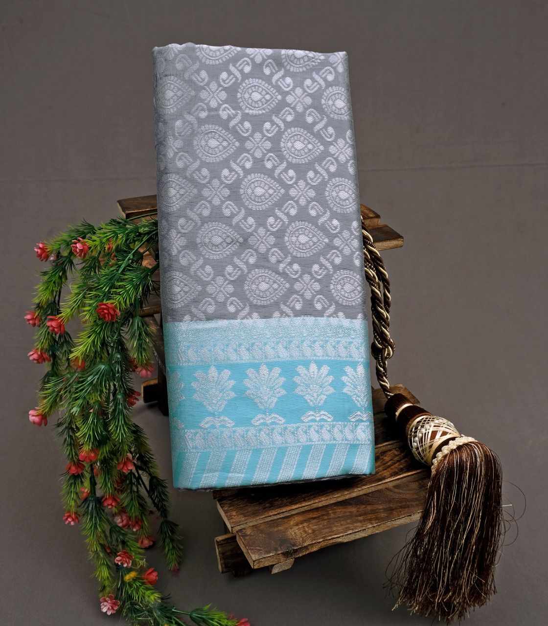 MF 2080  SOFT LICHI SILK CLOTH SAREE
