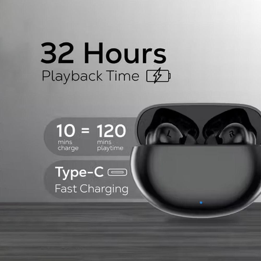 Slainte Buds 3 Airdopes TWS Earbuds (Black)