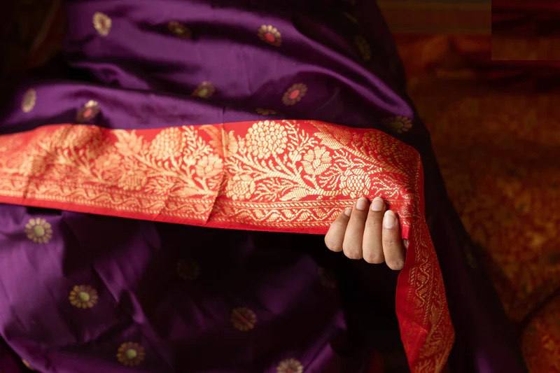 KP 6096 EXCLUSIVE JACQUARD BORDER DESIGN SAREE