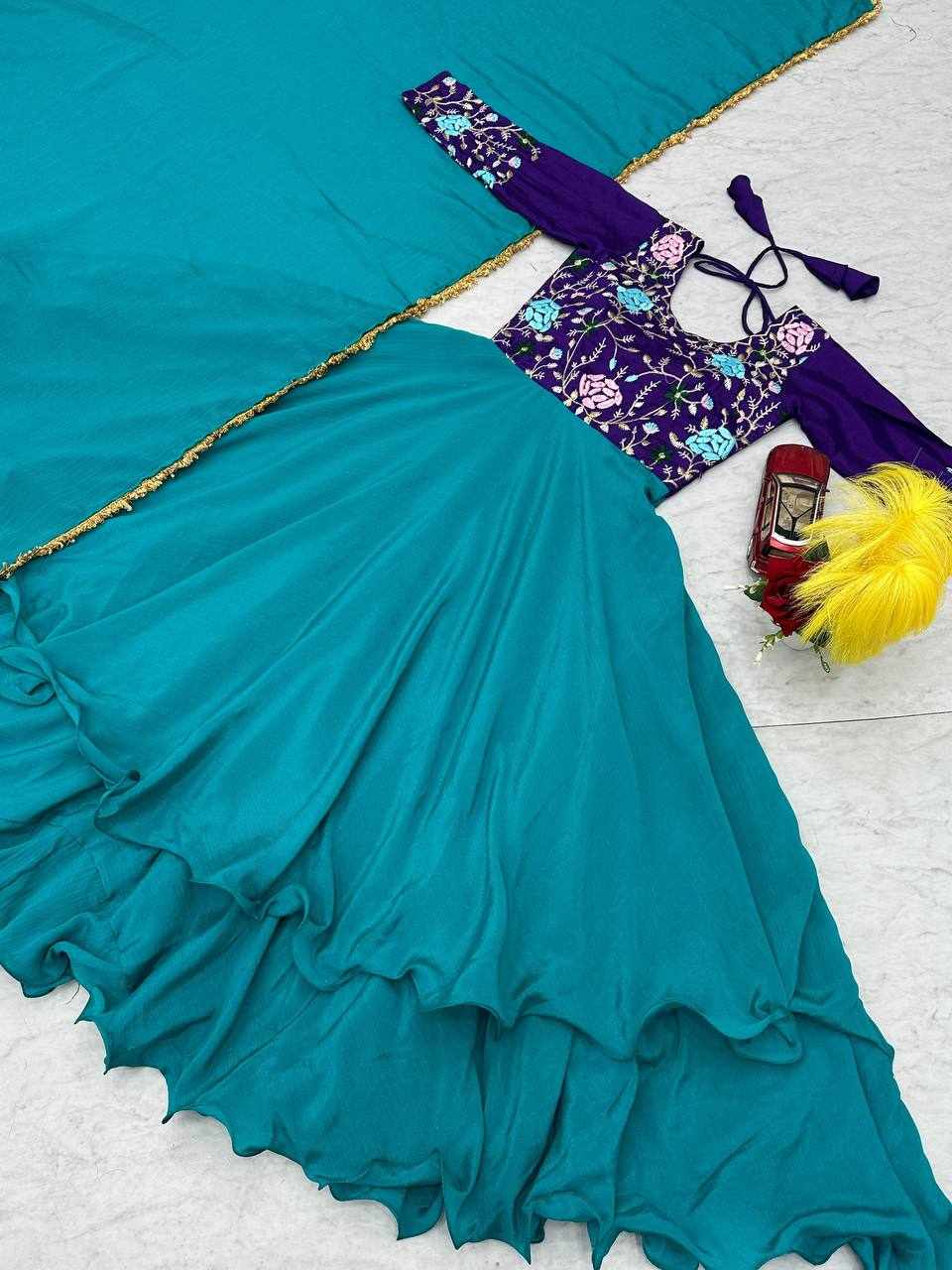 PC 512 Chinon Embroidery Thread Work Gown